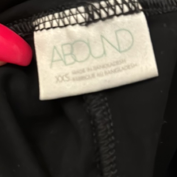 ABOUND Black Moto Leggings with Faux Leather Accents - Picture 13 of 13